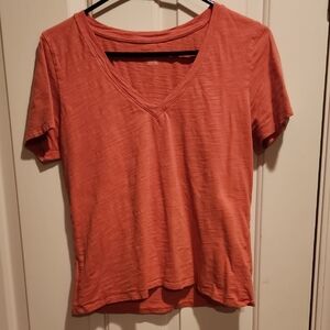 Pendleton Coral Short Sleeve V-Neck Tee
